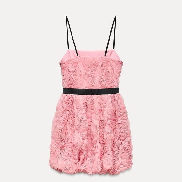 Zara structured floral mini dress - Picture 5 of 6